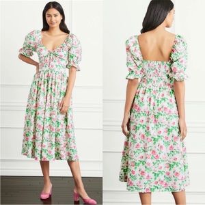 Hill House NWT Ophelia Dress Roses Print